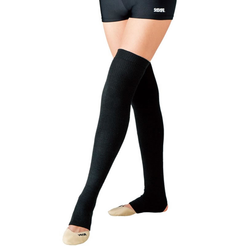 LEG WARMERS SASAKI BLACK RHYTHMIC GYMNASTICS WORKOUT Thermal Clothing