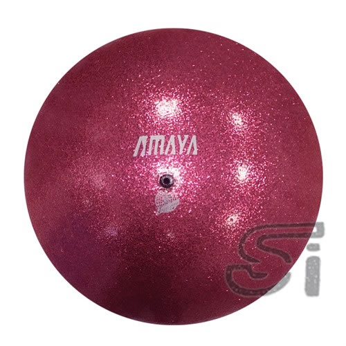 PALLA IN TECHNORUBBER GLITTER COLORE ROSA SALMONE FIG Amaya